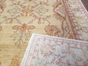 6x9 Turkish Oushak Rug, Wool Rug, Hand Knotted