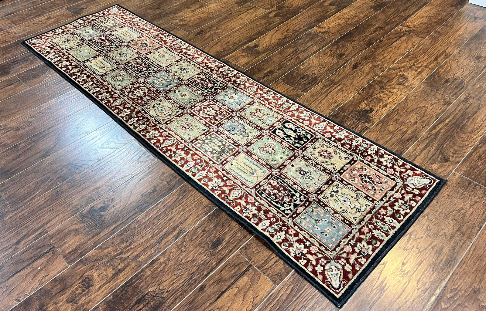 Panel Design Runner 2x8, Vintage Rug for Hallway, Multicolor, Nourison Rug