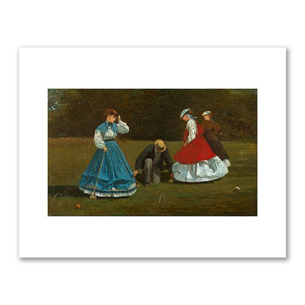 Croquet Scene by Winslow Homer
