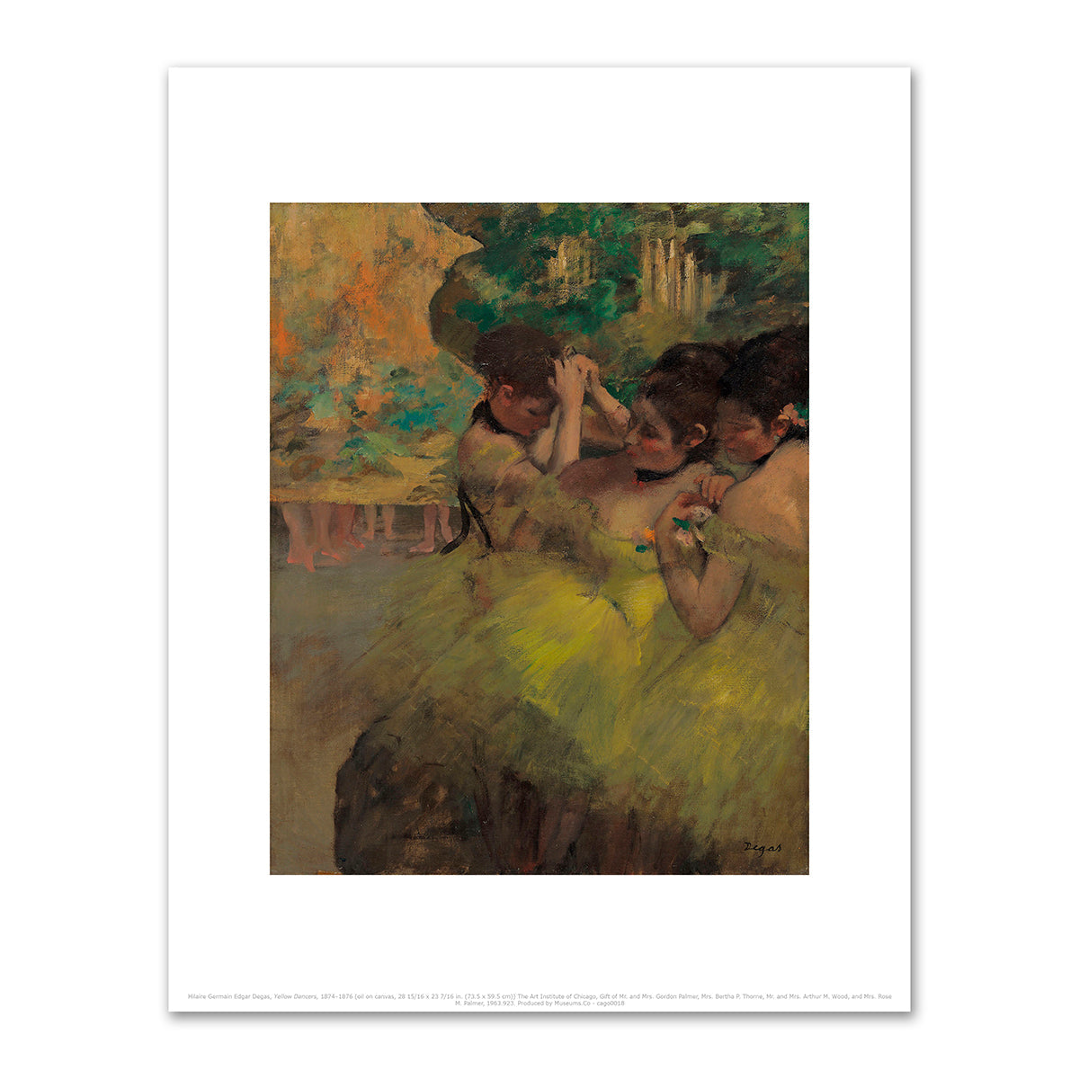 Yellow Dancers by Edgar Degas