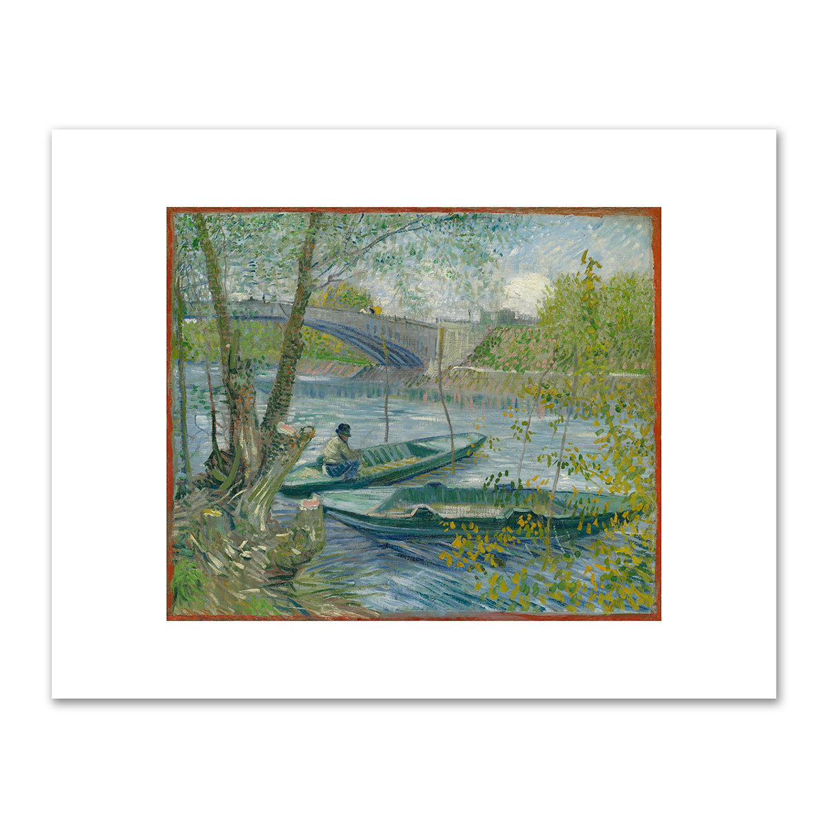 Fishing in Spring, the Pont de Clichy (AsniÃ¨res) by Vincent van Gogh