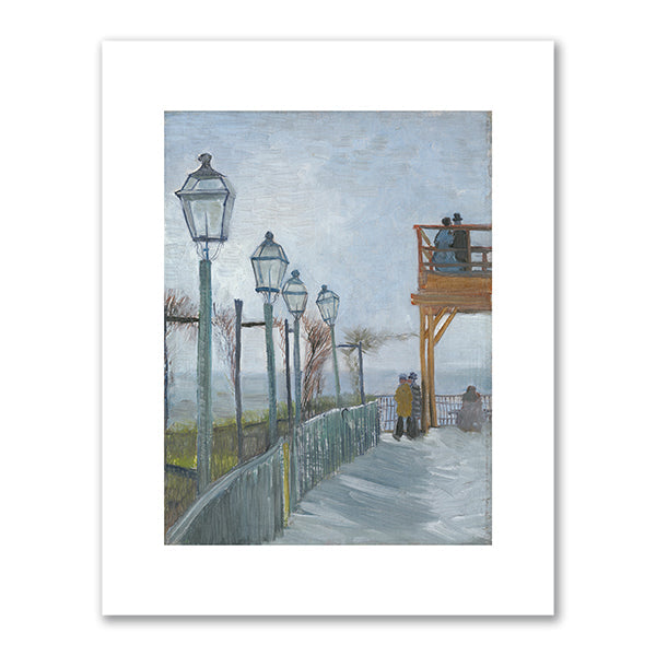 Terrace and Observation Deck at the Moulin de Blute-Fin, Montmartre by Vincent Van Gogh