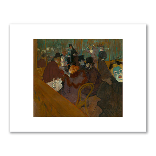 At the Moulin Rouge by Henri de Toulouse-Lautrec