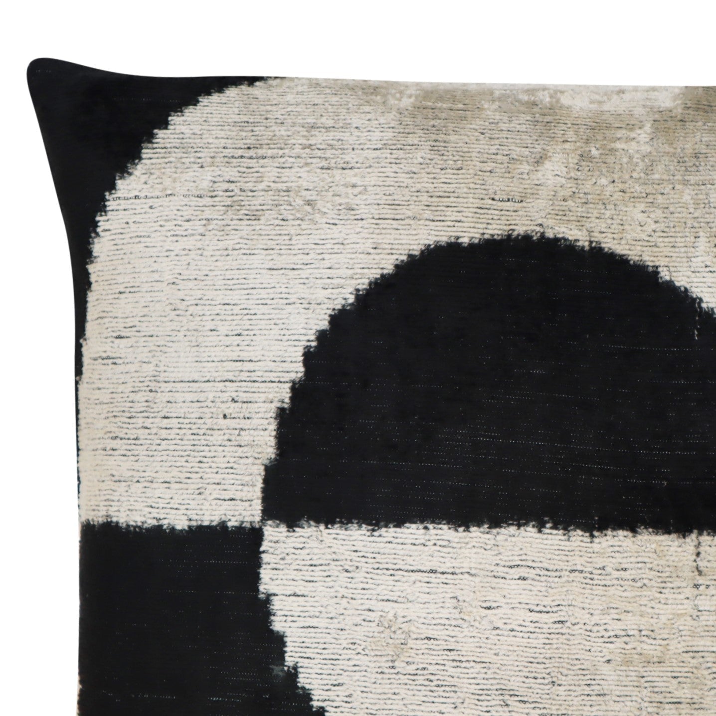 Canvello Abstract Black White  Pillows With Luxury Decorative Cover - 16x16 in
