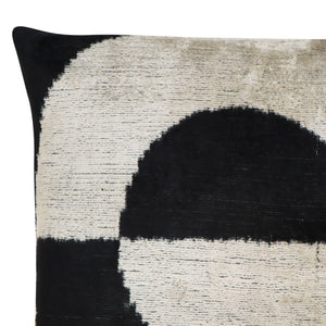 Canvello Abstract Black White  Pillows With Luxury Decorative Cover - 16x16 in