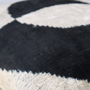 Canvello Abstract Black White  Pillows With Luxury Decorative Cover - 16x16 in