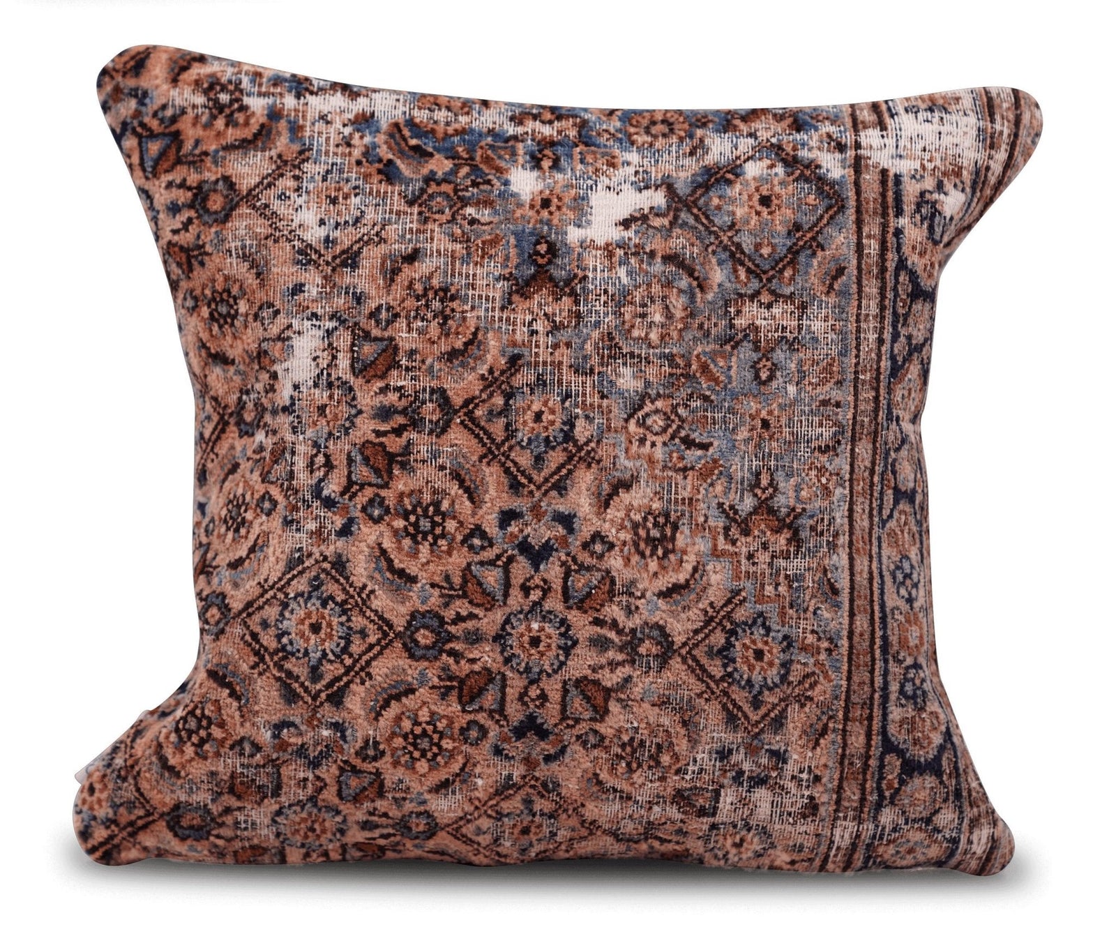 Canvello Antique Kerman Rug Bed Throw Pillows - 18"x18"