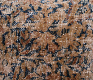 Canvello Antique Kerman Rug Dark Brown Pillow - 18"x18"