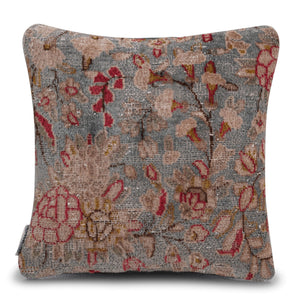 Canvello Antique Kerman Rug Red Pillow Cases - 16"x16"