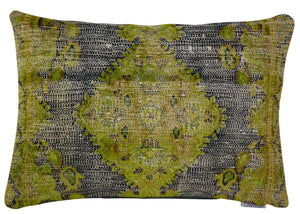 Canvello Antique Olive Green Throw Pillows - 16"x24"
