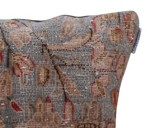 Canvello Antique Red And Brown Throw Pillows - 18"x18"