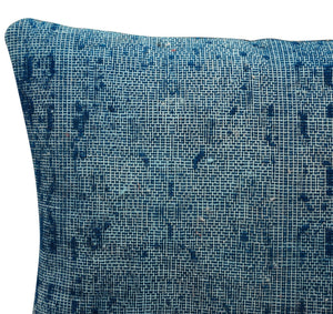 Canvello Antique Rug Dark Blue Throw Pillow - 18"x18"