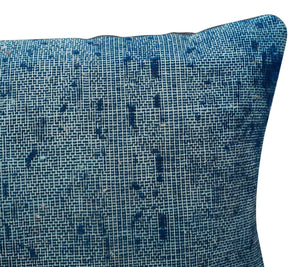 Canvello Antique Rug Dark Blue Throw Pillow - 18"x18"