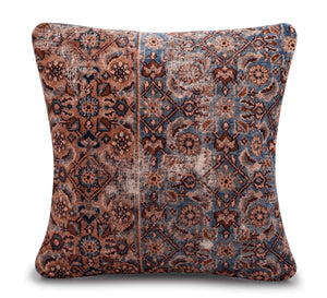 Canvello Antique Rug Light Brown Throw Pillows - 16"x16"