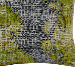 Canvello Antique Rug Olive Green Pillows - 16"x24"