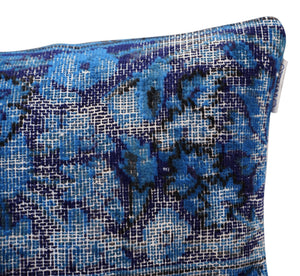 Canvello Antique Rug Royal Blue Throw Pillows - 16"x16"
