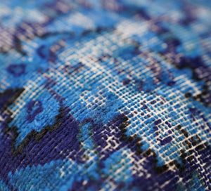 Canvello Antique Rug Royal Blue Throw Pillows - 16"x16"