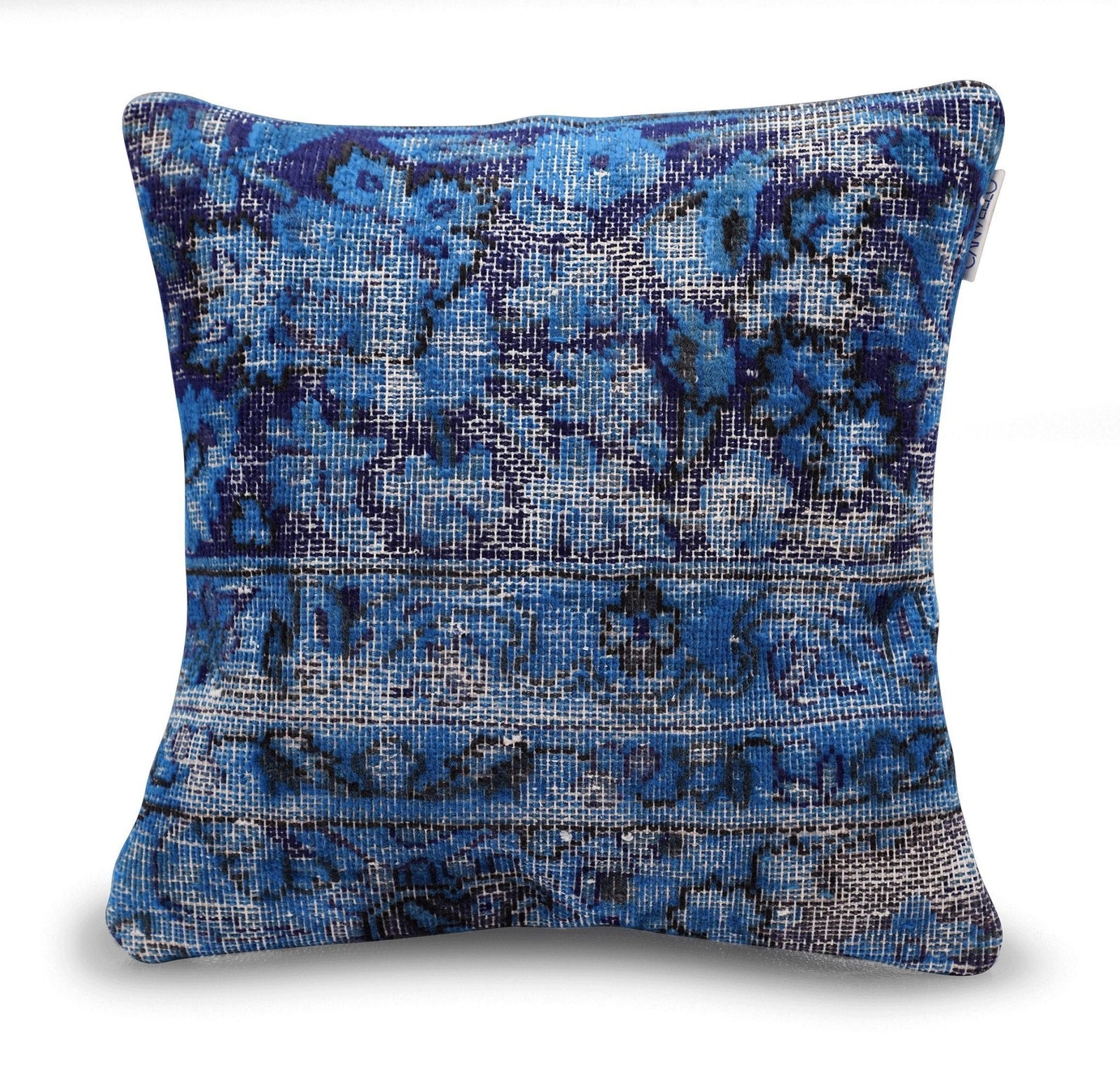 Canvello Antique Rug Royal Blue Throw Pillows - 16"x16"