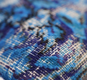 Canvello Antique Rug Royal Blue Throw Pillows - 16"x16"