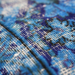 Canvello Antique Rug Royal Blue Throw Pillows - 16"x24"