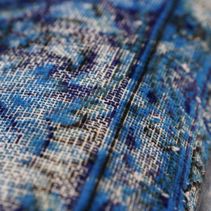 Canvello Antique Rug Royal Blue Throw Pillows - 16"x24"