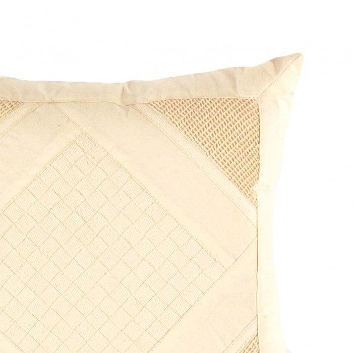 Canvello Beige Pure Cotton Pillow - 16"