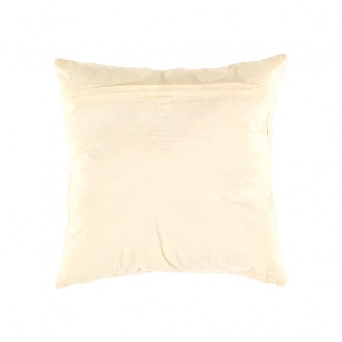 Canvello Beige Pure Cotton Throw Pillow - 16" x 16"