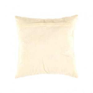 Canvello Beige Pure Cotton Throw Pillow - 16" x 16"