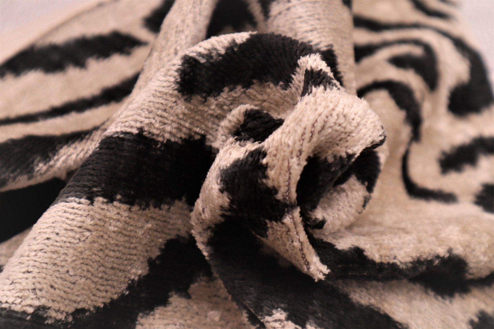 Canvello Black And Beige Tiger Print Throw Pillows | 16 x 24 in (40 x 60 cm)