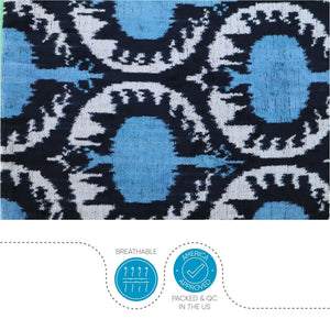 Canvello Black And Blue Throw Pillows | 18x18 | Set of 2