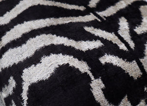 Canvello Black And White Throw Pillow | 16 x 16 in (40 x 40 cm)