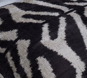 Canvello Black And White Throw Pillow | 16 x 16 in (40 x 40 cm)