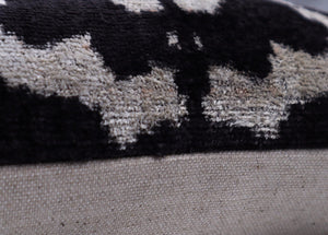 Canvello Black And White Throw Pillow | 16 x 16 in (40 x 40 cm)