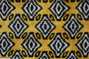 Canvello Black And Yellow Throw Pillows For Couch with Down Insert - 16x24 in