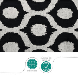 Canvello Black Pillows For Couch - 18x18 | Set of 2 |