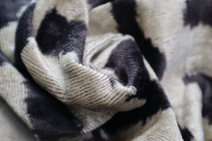 Canvello Black White Handmade 16x24 Silk Velvet Pillow, Organic Veg Dyed, Down/Feather Filled