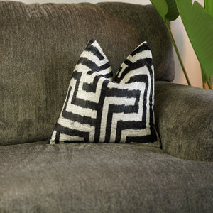 Canvello Black & White Throw Pillows | 16 x 16 in (40 x 40 cm)