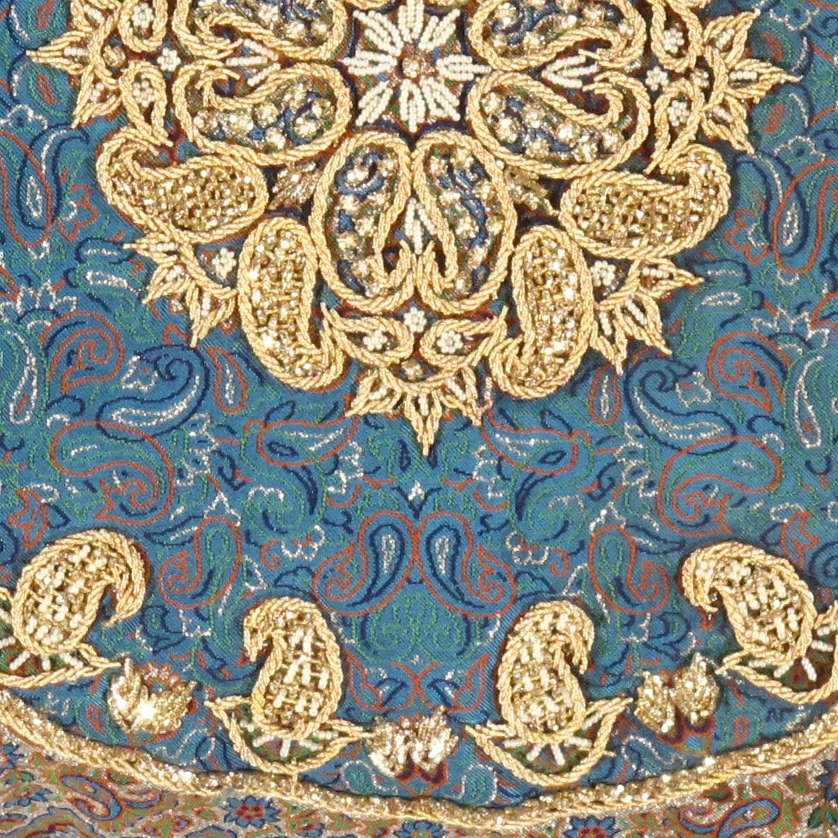 Canvello Blue Diamond Silkroad Silk Termeh - 20''