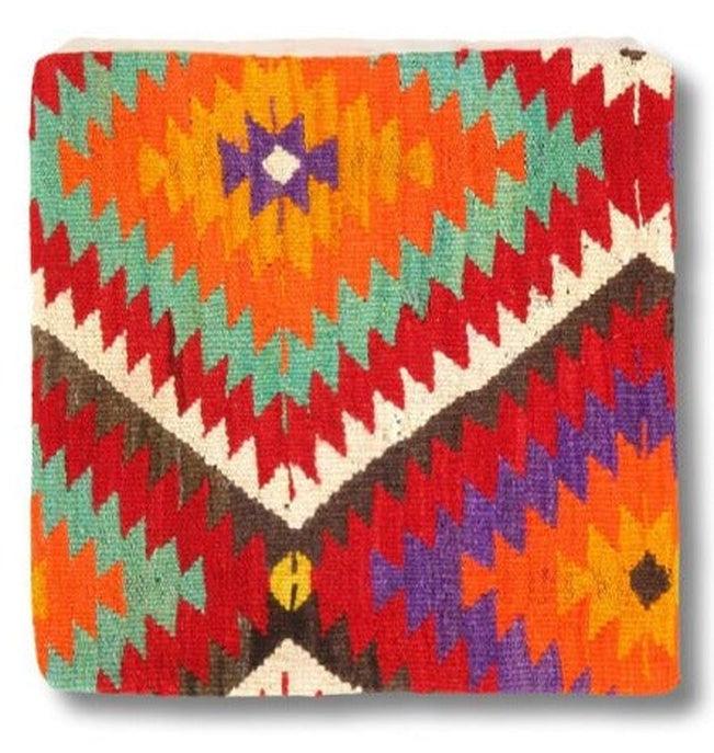 Canvello Canvello Vintage Turkish Hand Knotted Throw Pillow - 16"x16"