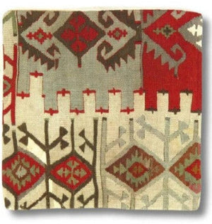 Canvello Canvello Vintage Turkish Hand Knotted Throw Pillow - 16"x16"