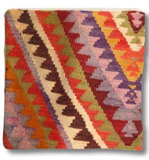 Canvello Canvello Vintage Turkish Hand Knotted Throw Pillow - 16"x16"