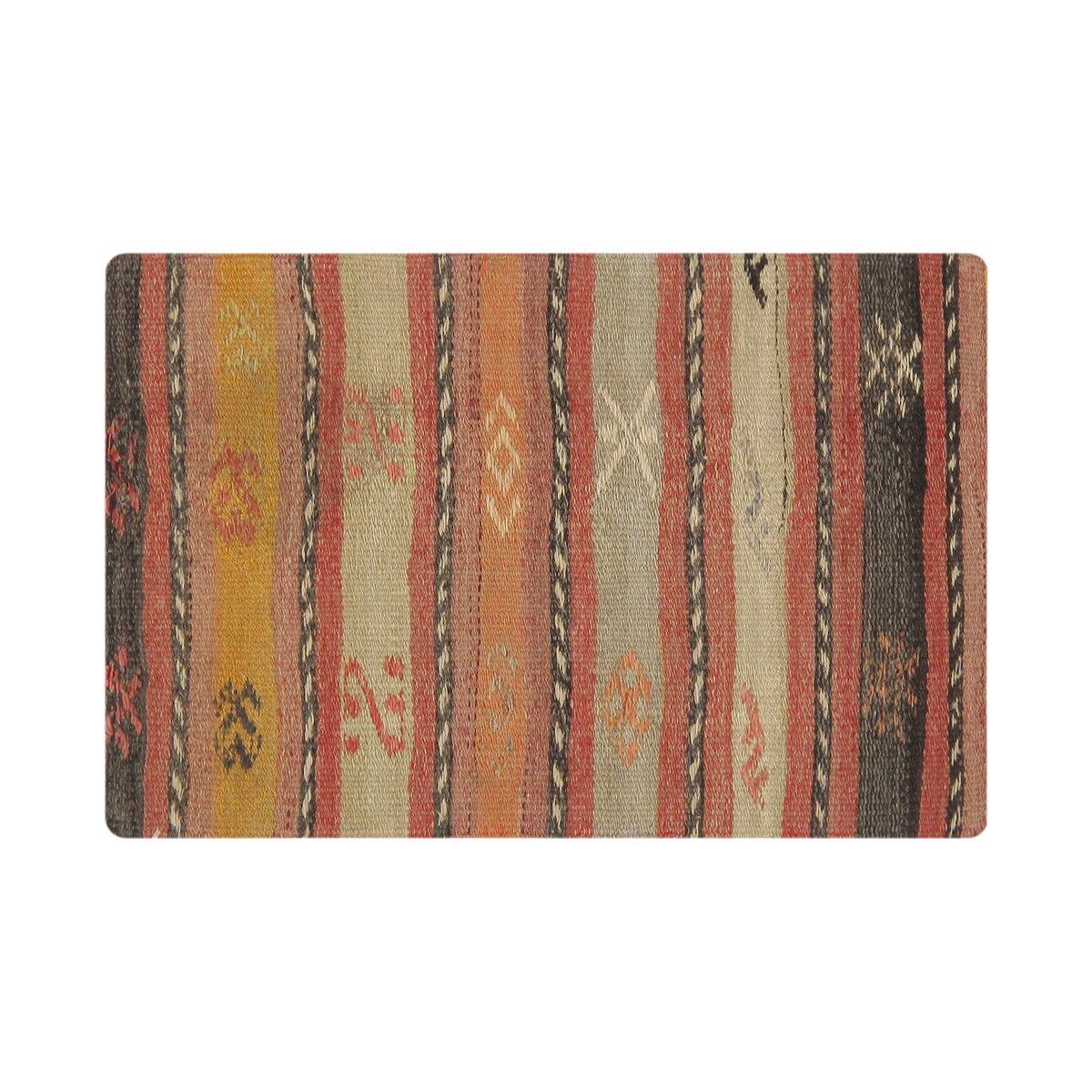Canvello Canvello Vintage Turkish Kilim Multi Color Accent Pillow Cover - 16" x 24"