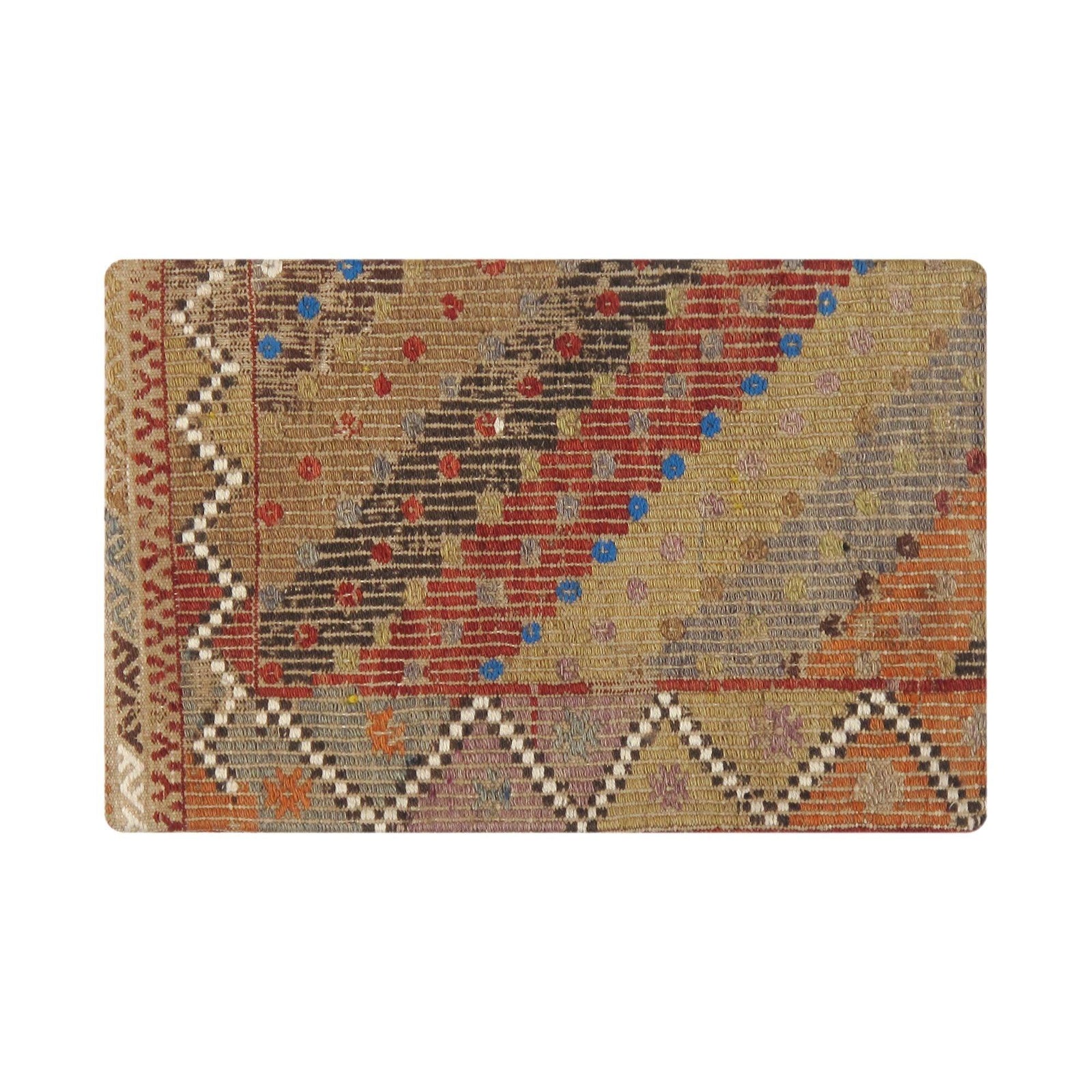 Canvello Canvello Vintage Turkish Kilim Multi Color Accent Pillow Cover - 16" x 24"