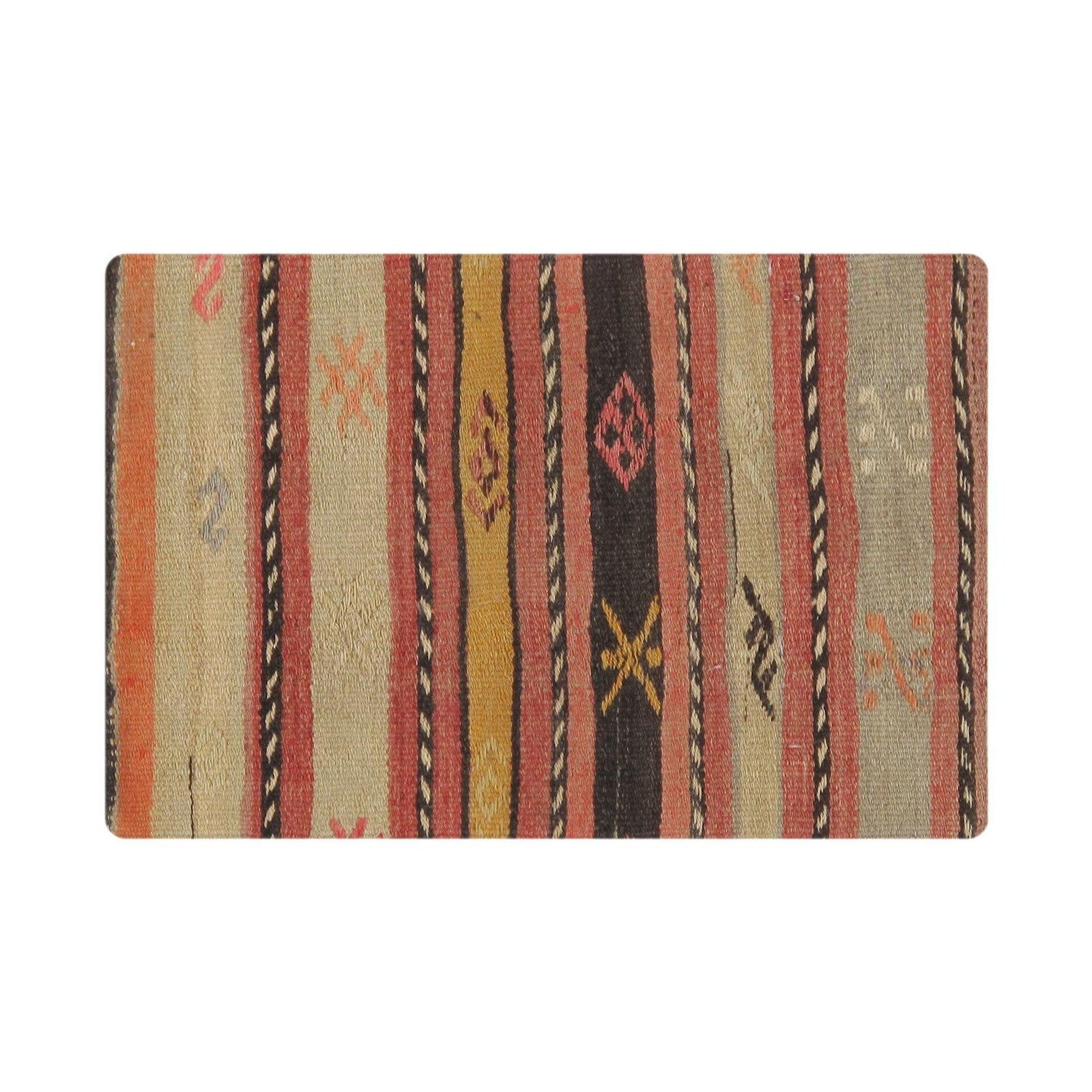 Canvello Canvello Vintage Turkish Kilim Multi Color Accent Pillow Cover - 16" x 24"