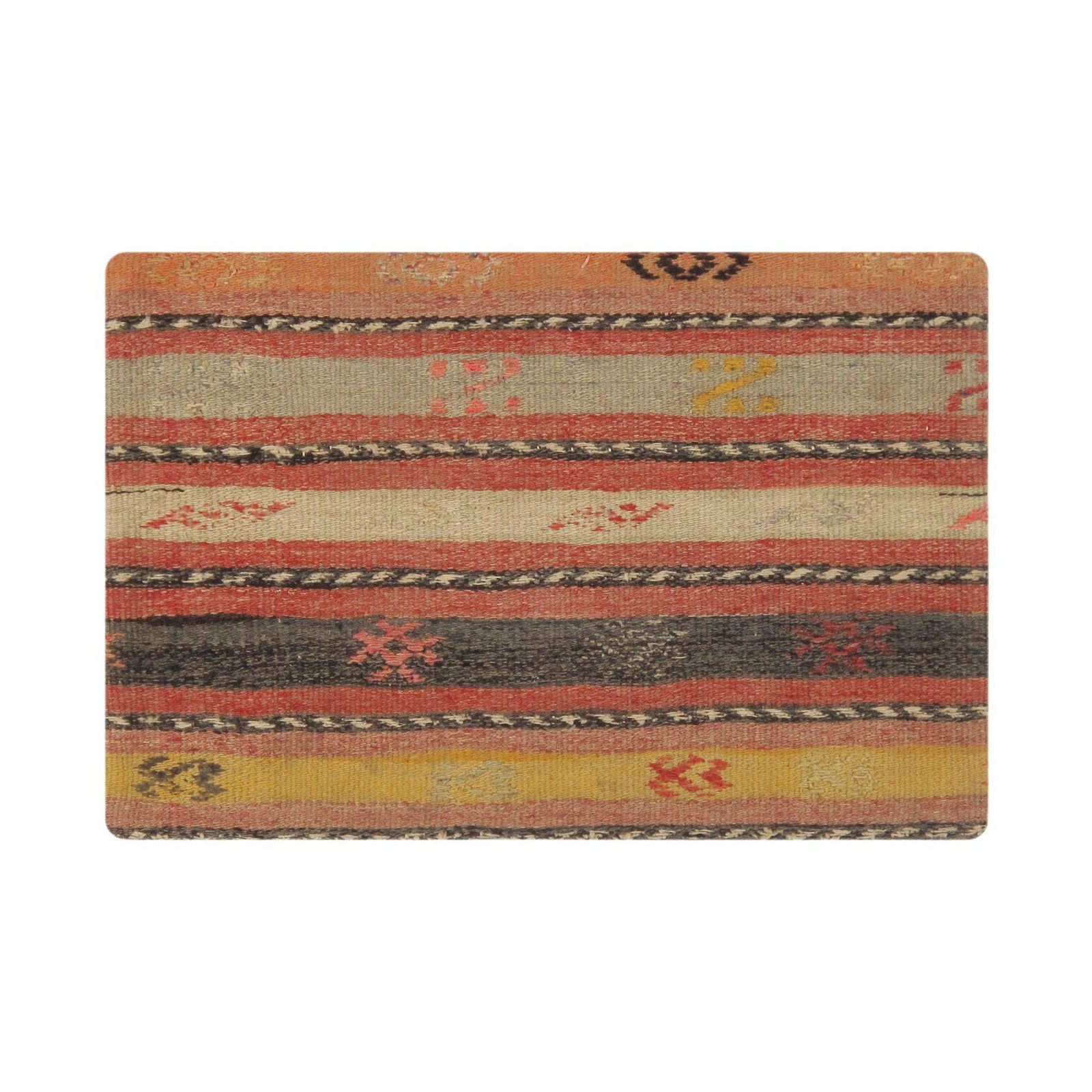 Canvello Canvello Vintage Turkish Kilim Multi Color Accent Pillow Cover - 16" x 24"