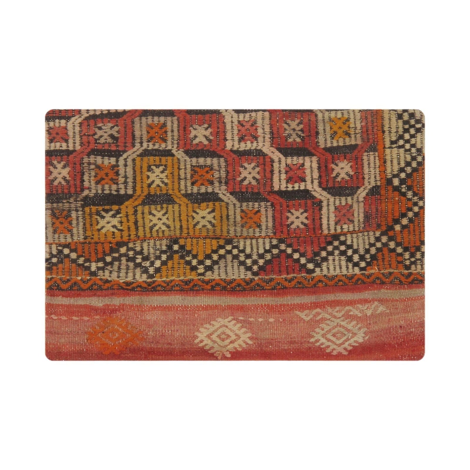 Canvello Canvello Vintage Turkish Kilim Multi Color Accent Pillow Cover - 16" x 24"