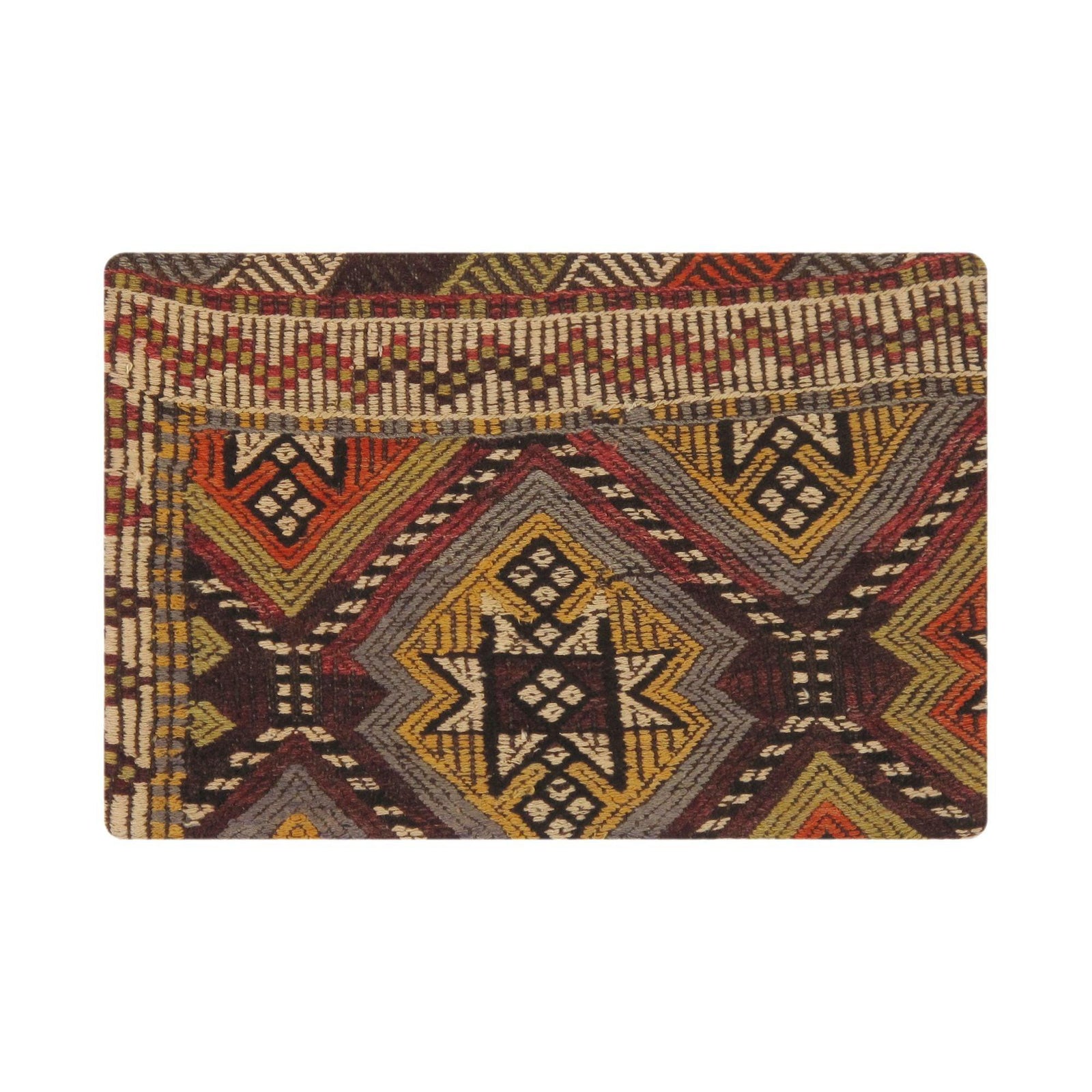 Canvello Canvello Vintage Turkish Kilim Multi Color Accent Pillow Cover - 16" x 24"