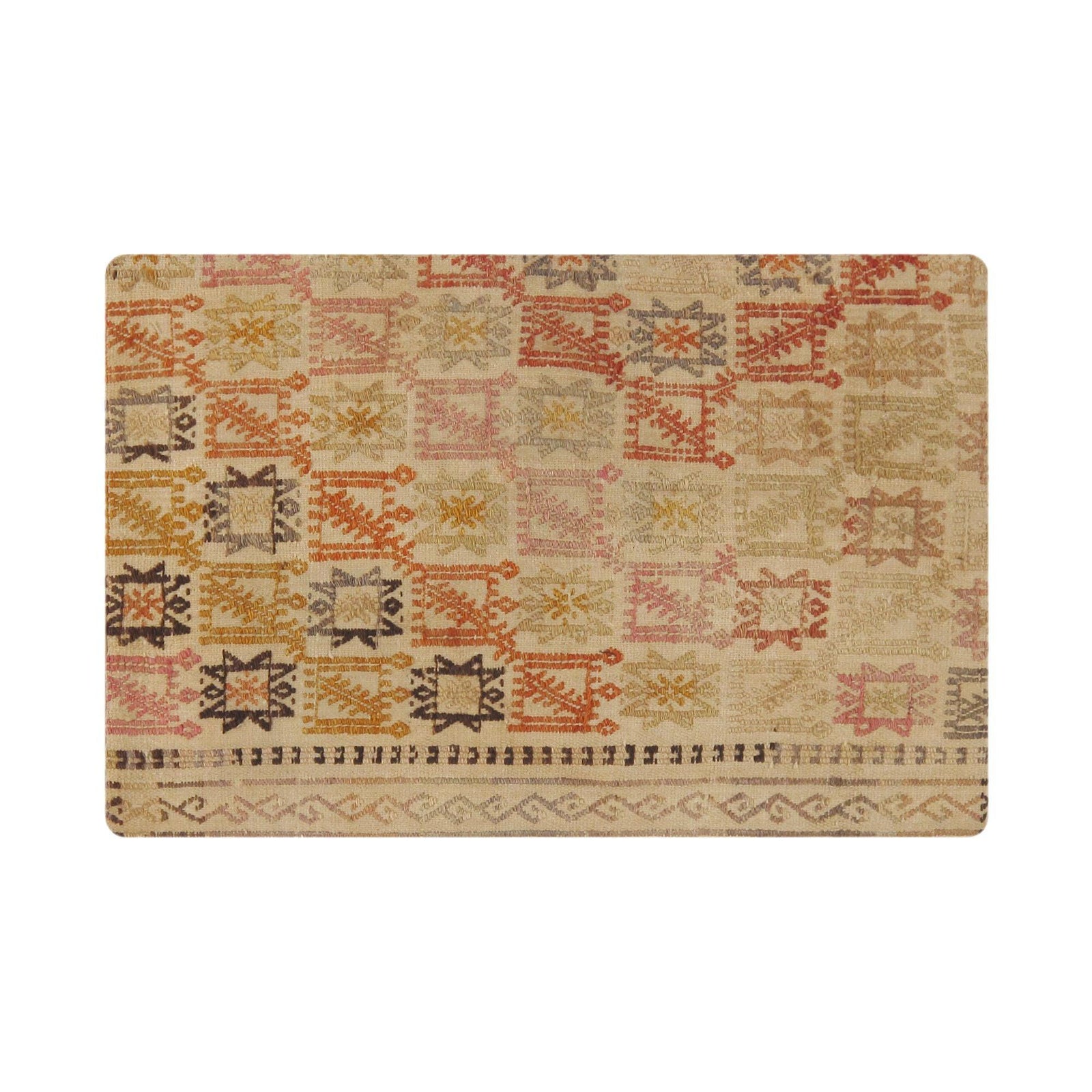 Canvello Canvello Vintage Turkish Kilim Multi Color Accent Pillow Cover - 16" x 24"