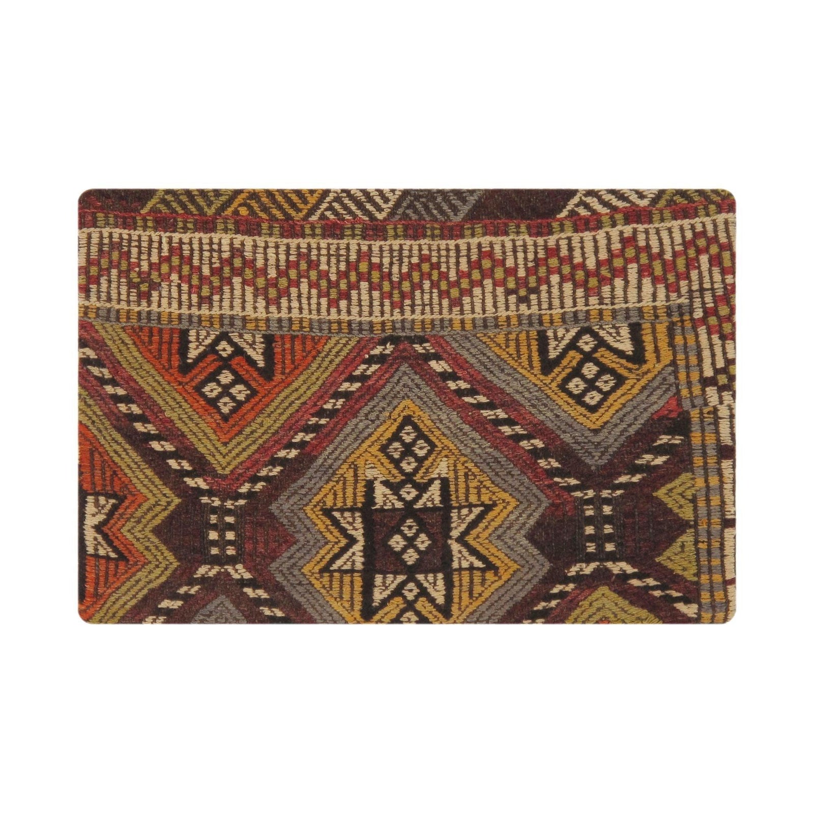 Canvello Canvello Vintage Turkish Kilim Multi Color Accent Pillow Cover - 16" x 24"