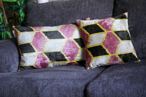 Canvello Colorful Throw Pillows For Couch | 16x16 in | 16x24 inch | Set of 2 |